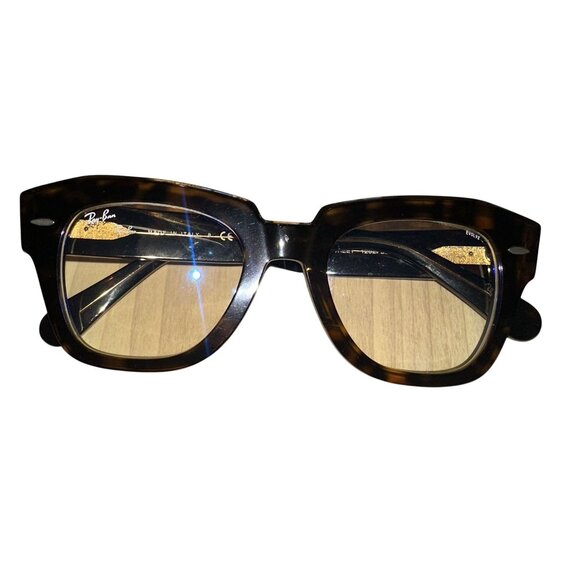 Ray Ban RB2126 State Street Glasses Transparent Yellow Blue...